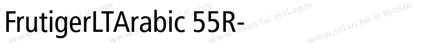 FrutigerLTArabic 55R字体转换